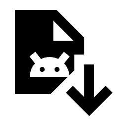 Apk Install Fill Icon from Sharp Fill - Material Pro Set