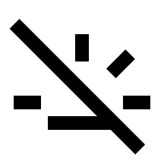 Backlight High Off Icon from Sharp Line - Material Pro Set