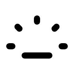 Backlight Low Icon from Rounded Line - Material Pro Set