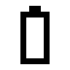 Battery 0 Bar Fill Icon from Sharp Fill - Streamline Material Set