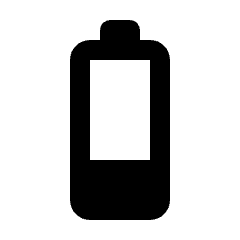 Battery 2 Bar Fill Icon from Rounded Fill - Material Pro Set