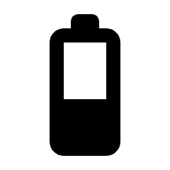 Battery 3 Bar Fill Icon from Rounded Fill - Material Pro Set