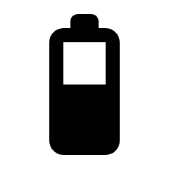 Battery 4 Bar Icon from Rounded Line - Material Pro Set