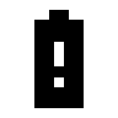 Battery Alert Fill Icon from Sharp Fill - Streamline Material Set