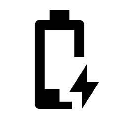 Battery Charging 20 Fill Icon from Sharp Fill - Streamline Material Set