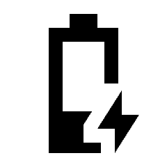 Battery Charging 30 Icon from Sharp Line - Streamline Material Set