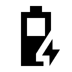 Battery Charging 60 Icon from Sharp Line - Streamline Material Set