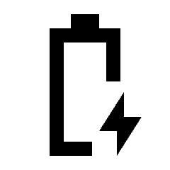 Battery Charging Full Icon from Sharp Line - Streamline Material Set