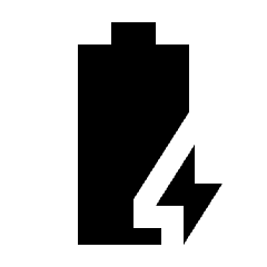 Battery Charging Full Fill Icon from Sharp Fill - Streamline Material Set