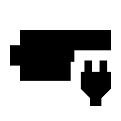 Battery Charging Plug Fill Icon from Sharp Fill - Streamline Material Set