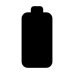 Battery Full Icon from Rounded Line - Material Pro Set