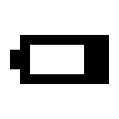 Battery Low Icon from Sharp Line - Streamline Material Set