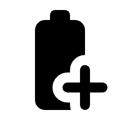 Battery Saver Fill Icon from Rounded Fill - Material Pro Set