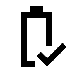 Battery Status Good Icon from Sharp Line - Streamline Material Set