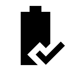 Battery Status Good Fill Icon from Sharp Fill - Streamline Material Set