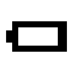 Battery Very Low Icon from Sharp Line - Streamline Material Set