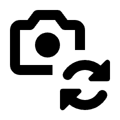 Camera Sync Icon from Rounded Line - Material Pro Set