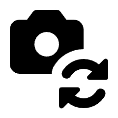 Camera Sync Fill Icon from Rounded Fill - Material Pro Set