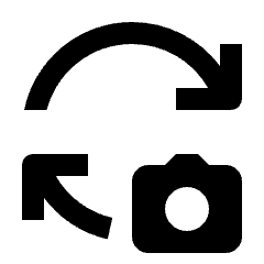 Cameraswitch Icon from Outlined Line - Material Pro Set