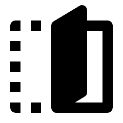 Devices Fold Fill Icon from Outlined Fill - Material Pro Set