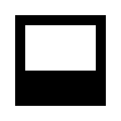 Dock To Bottom Fill Icon from Sharp Fill - Material Pro Set