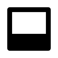 Dock To Bottom Fill Icon from Outlined Fill - Streamline Material Set