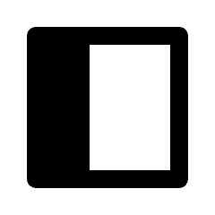 Dock To Right Fill Icon from Outlined Fill - Streamline Material Set