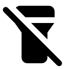 Flashlight Off Fill Icon from Rounded Fill - Streamline Material Set