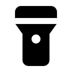 Flashlight On Fill Icon from Rounded Fill - Streamline Material Set