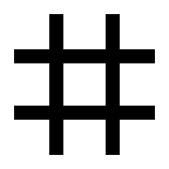 Grid 3x3 Fill Icon from Outlined Fill - Streamline Material Set