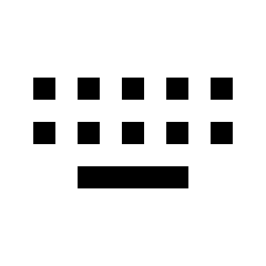 Keyboard Keys Icon from Sharp Line - Streamline Material Set