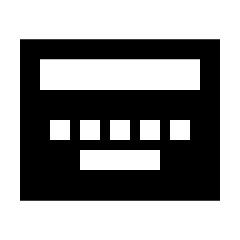 Keyboard Onscreen Fill Icon from Sharp Fill - Material Pro Set