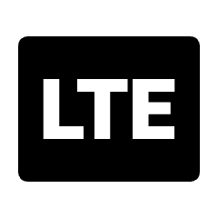 Lte Mobiledata Badge Fill Icon from Outlined Fill - Streamline Material Set