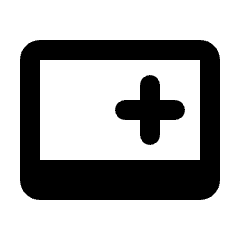 Magnify Docked Icon from Rounded Line - Streamline Material Set