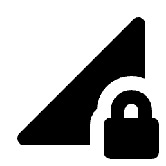 Network Locked Fill Icon from Outlined Fill - Material Pro Set