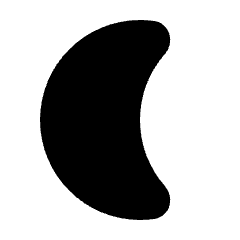 Nightlight Fill Icon from Rounded Fill - Streamline Material Set