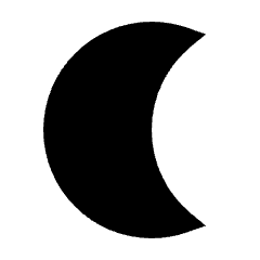 Nightlight Fill Icon from Sharp Fill - Streamline Material Set