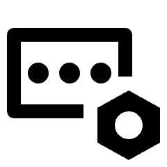 Password Input Setting Bolt Icon from Outlined Line - Streamline Material Set