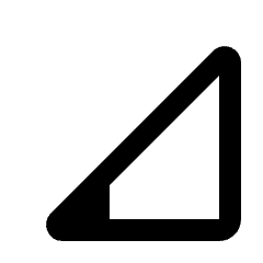 Signal Cellular 1 Bar Icon from Rounded Line - Material Pro Set