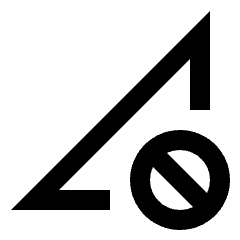 Signal Cellular Null Icon from Sharp Line - Material Pro Set