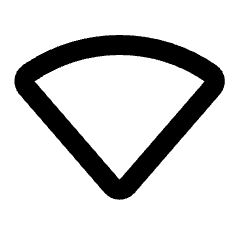 Signal Wifi 0 Bar Fill Icon from Rounded Fill - Material Pro Set