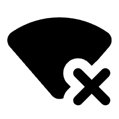 Signal Wifi Bad Fill Icon from Rounded Fill - Material Pro Set