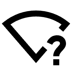 Signal Wifi Statusbar Not Connected Icon from Sharp Line - Streamline Material Set