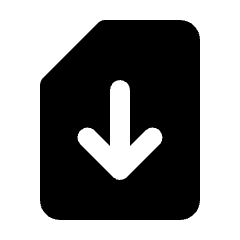 Sim Card Download Fill Icon from Rounded Fill - Streamline Material Set