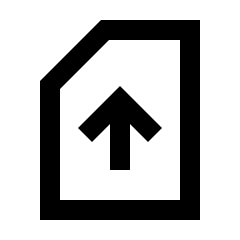 Sim Card Upload Icon from Sharp Line - Streamline Material Set