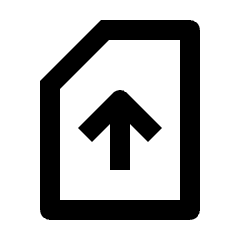 Sim Card Upload Icon from Outlined Line - Streamline Material Set