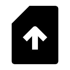 Sim Card Upload Fill Icon from Outlined Fill - Material Pro Set