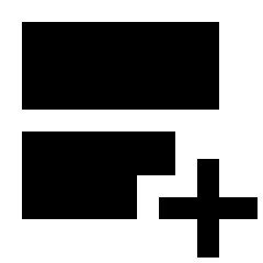 Splitscreen Add Fill Icon from Sharp Fill - Streamline Material Set