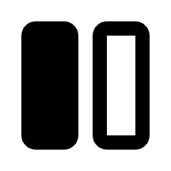 Splitscreen Left Fill Icon from Rounded Fill - Streamline Material Set