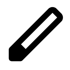 Stylus Icon from Rounded Line - Material Pro Set